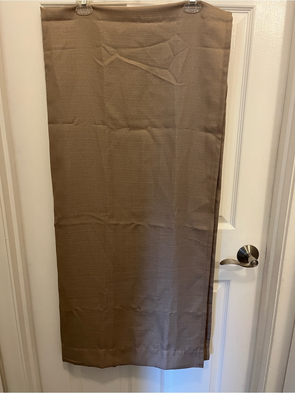 2 Classic Taupe curtain panels